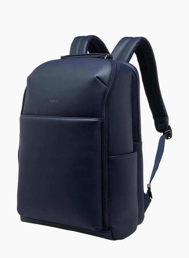 DUCHINI NAVY Solid Backpack With Adjustable Straps for Men | Best Price UAE